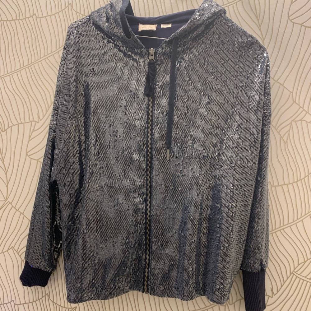 Light Sequin jacket  by Anthropologie